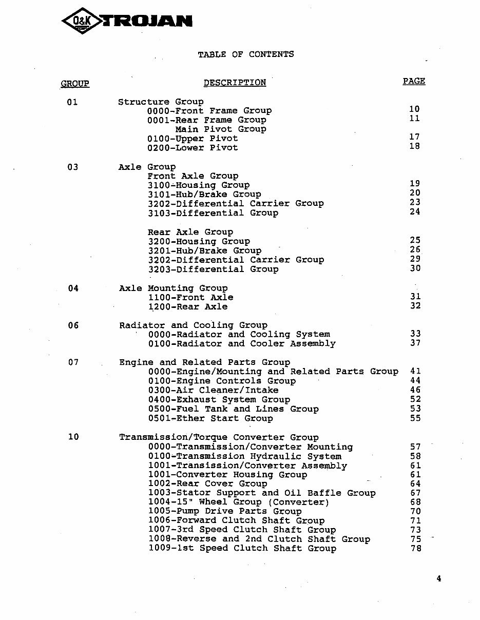 TROJAN LOADERS L45-4500Z-TB126 Parts Manual preview img 6