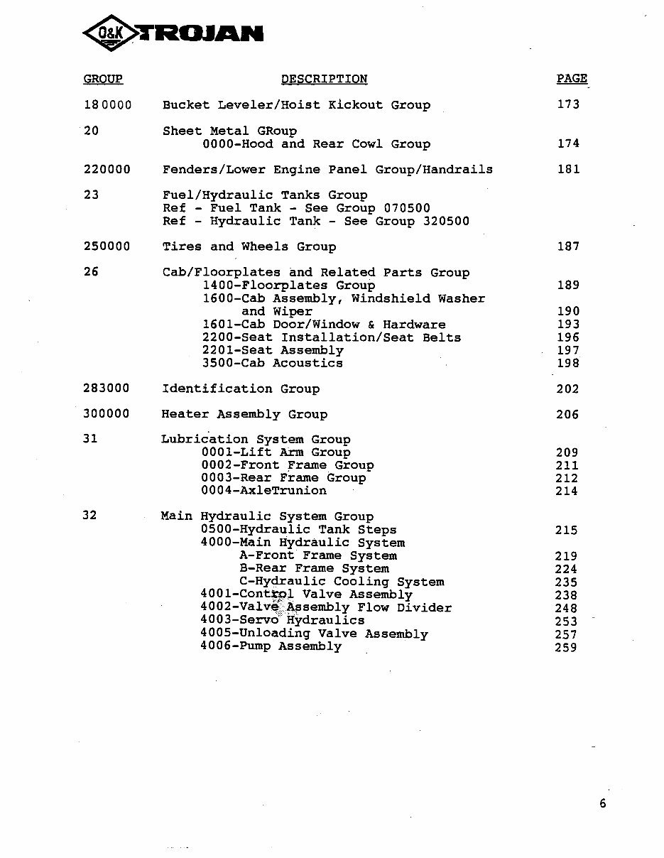 TROJAN LOADERS L45-4500Z-TB126 Parts Manual preview img 8