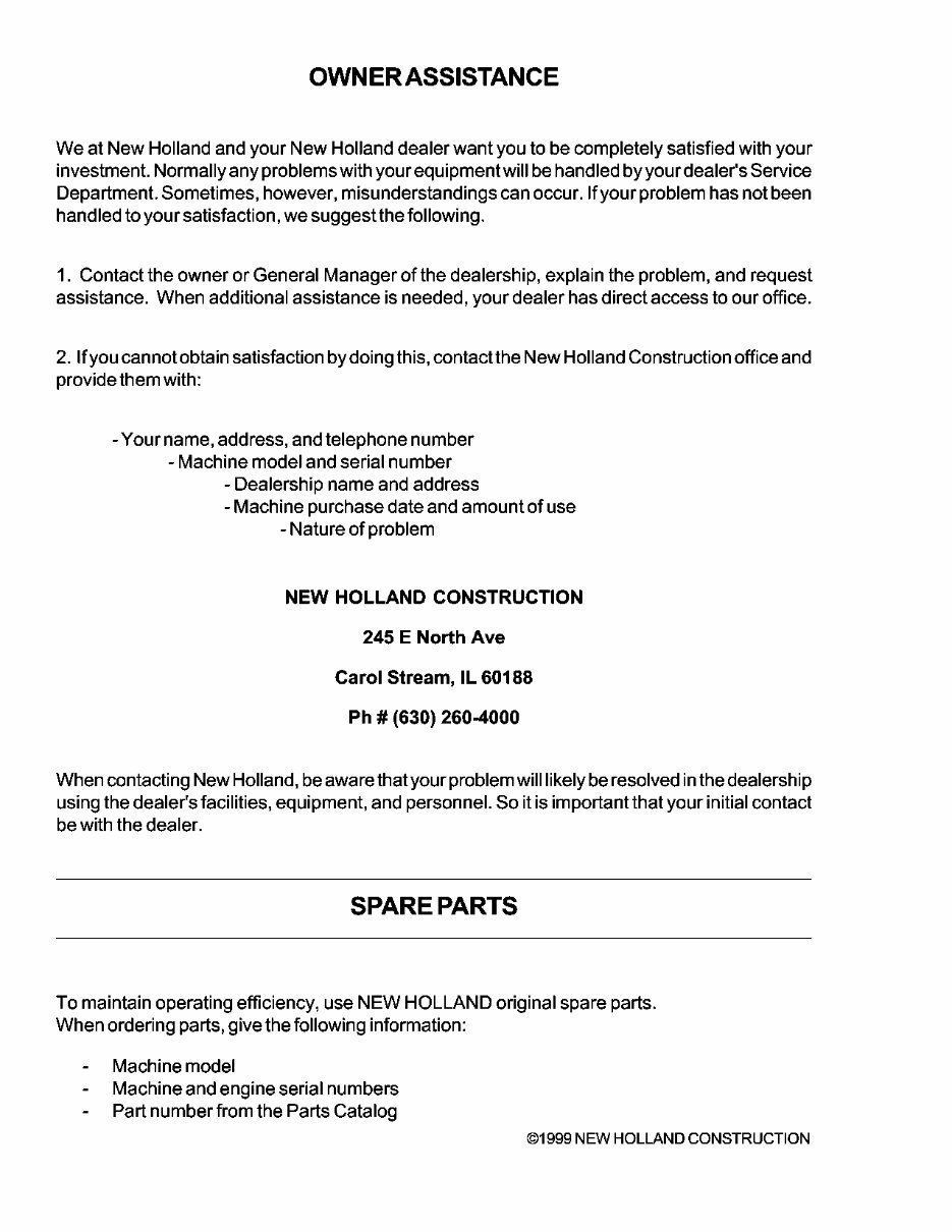 New Holland CE DC180 Service Manual preview img 4