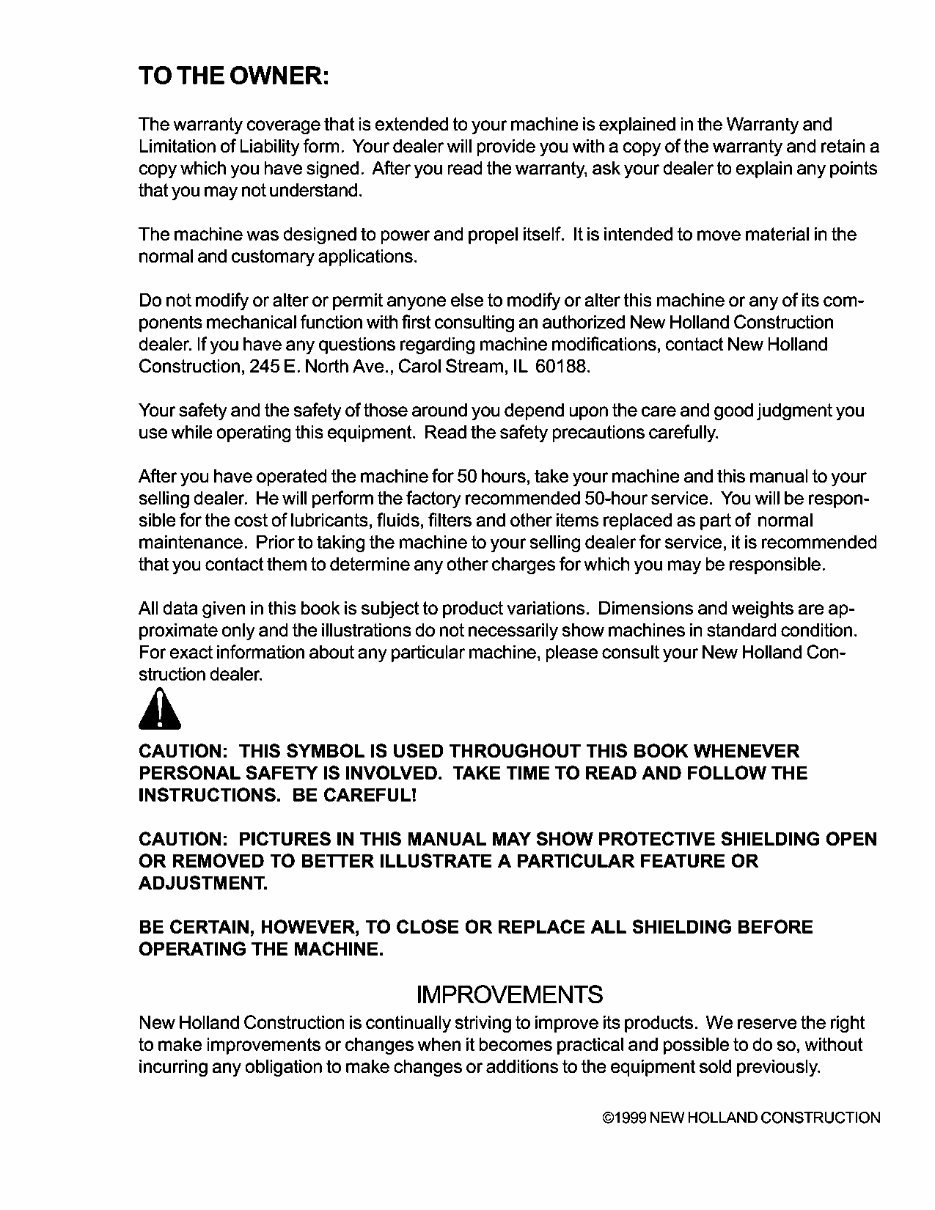 New Holland CE DC180 Service Manual preview img 5