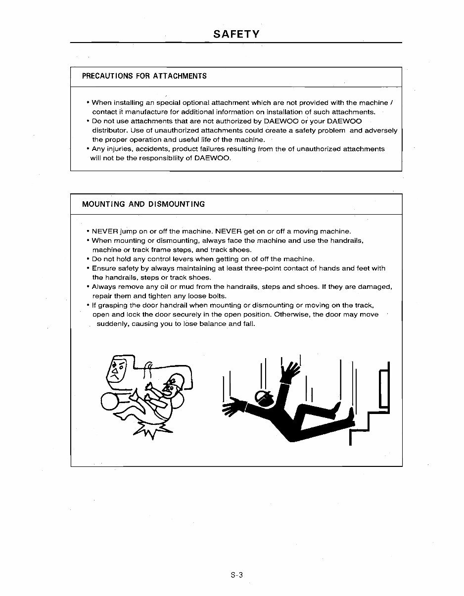 Daewoo Doosan DH130-2 Operator's Manual preview img 10