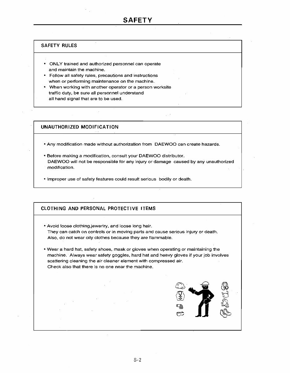 Daewoo Doosan DH130-2 Operator's Manual preview img 9