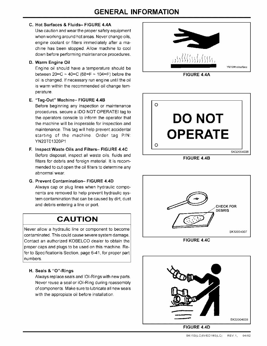 Kobelco ED180, SK150, SK150LC Service Manual preview img 5