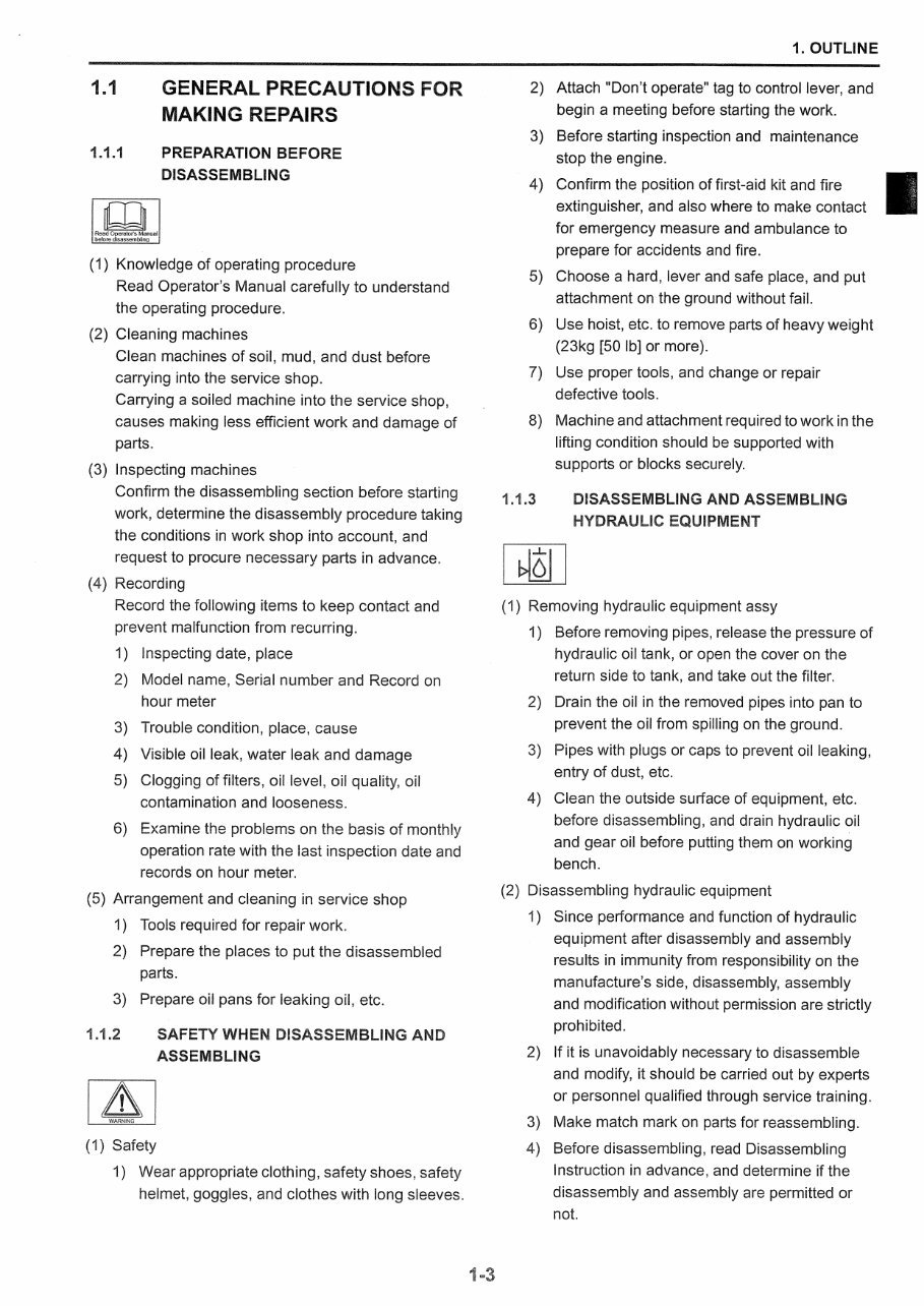 Kobelco SK210-9 Service Manual preview img 9