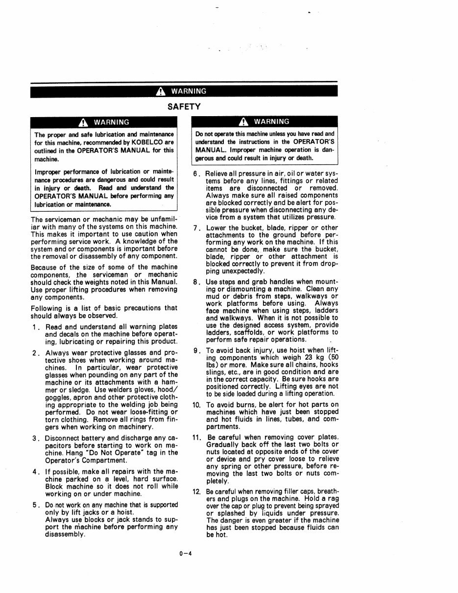 Kobelco SK40SR, SK45SR Operators Manual preview img 7