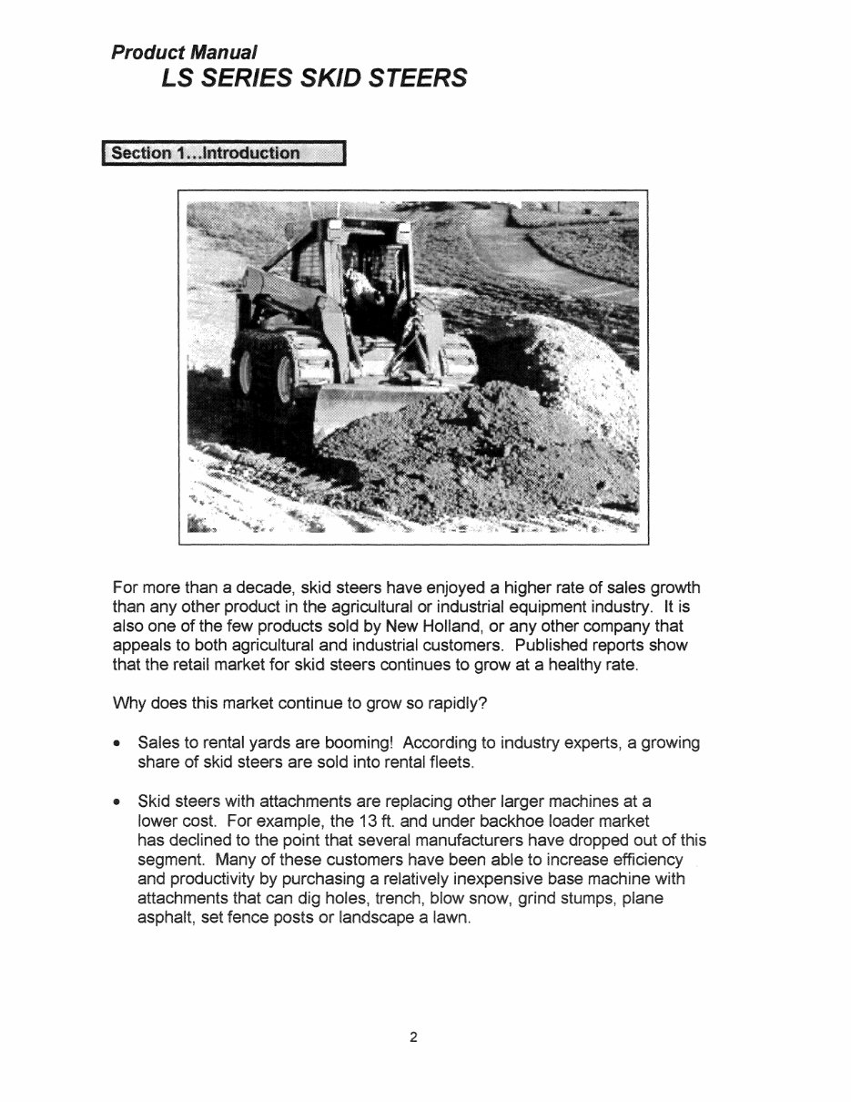 New Holland LS160, LS170, LS180, LS190 Operators Manual preview img 4