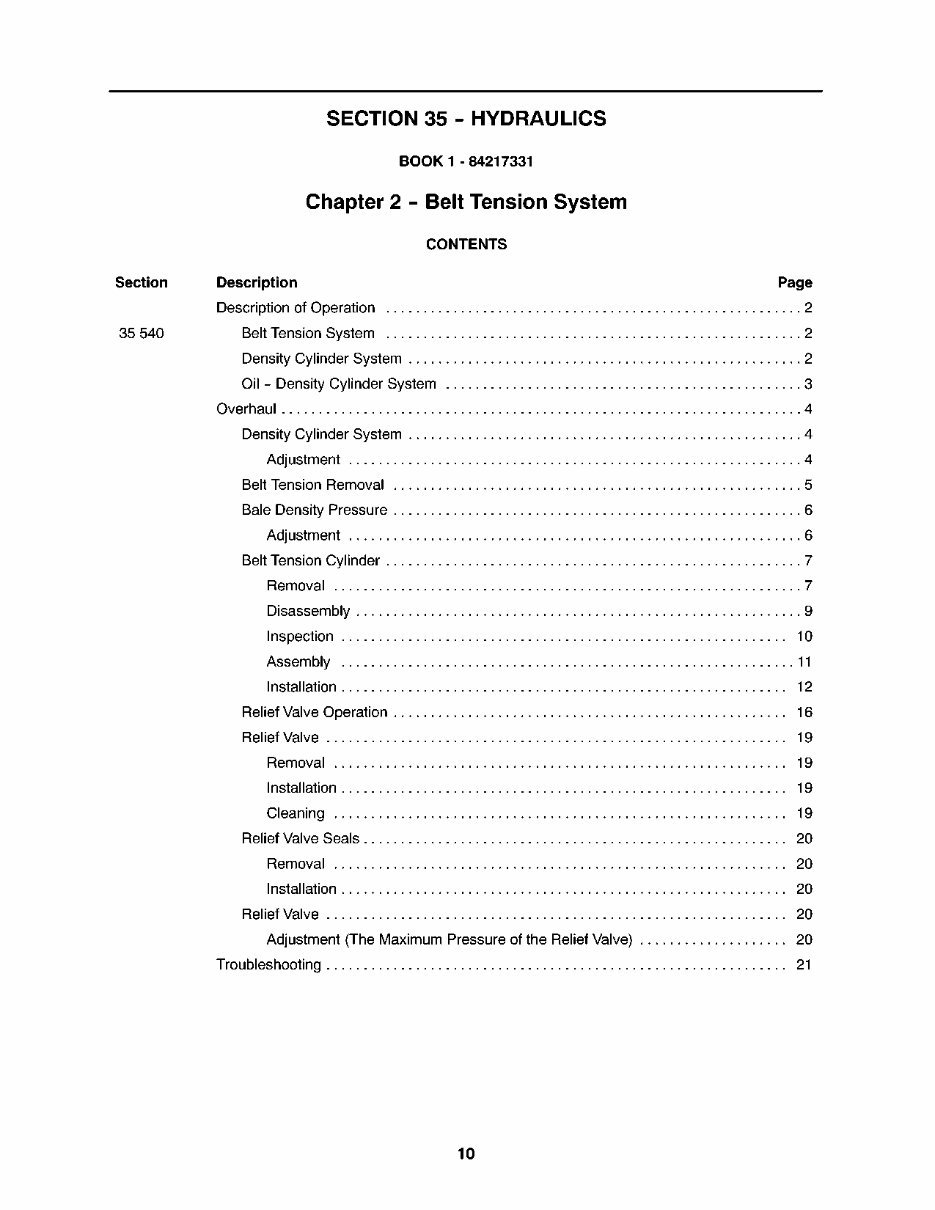 New Holland BR7060, BR7070 Service Manual preview img 10