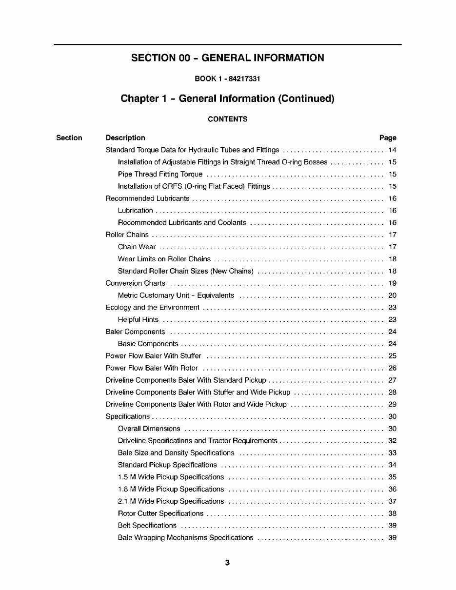 New Holland BR7060, BR7070 Service Manual preview img 3