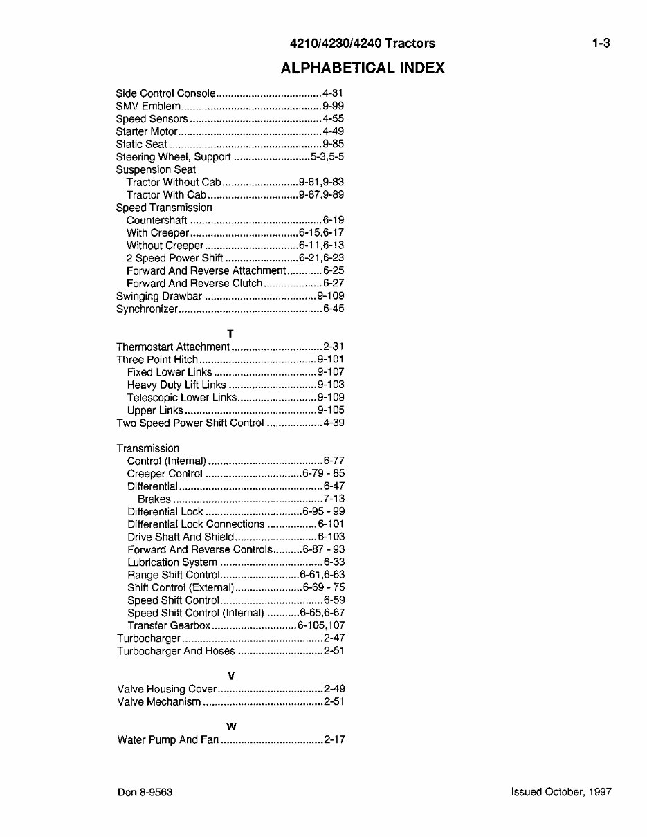 Case IH 4210, 4230, 4240 Parts Catalog preview img 10