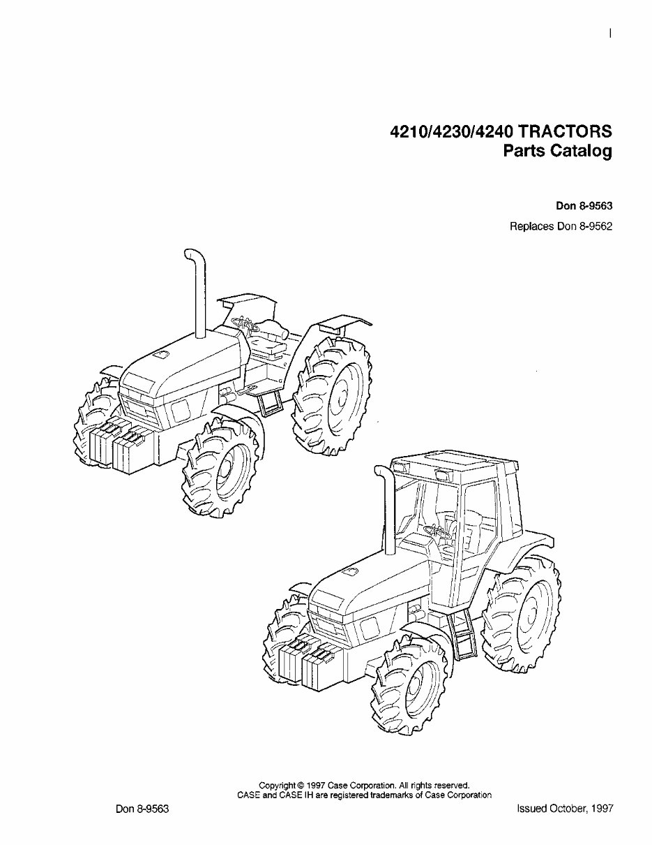 Case IH 4210, 4230, 4240 Parts Catalog preview img 4