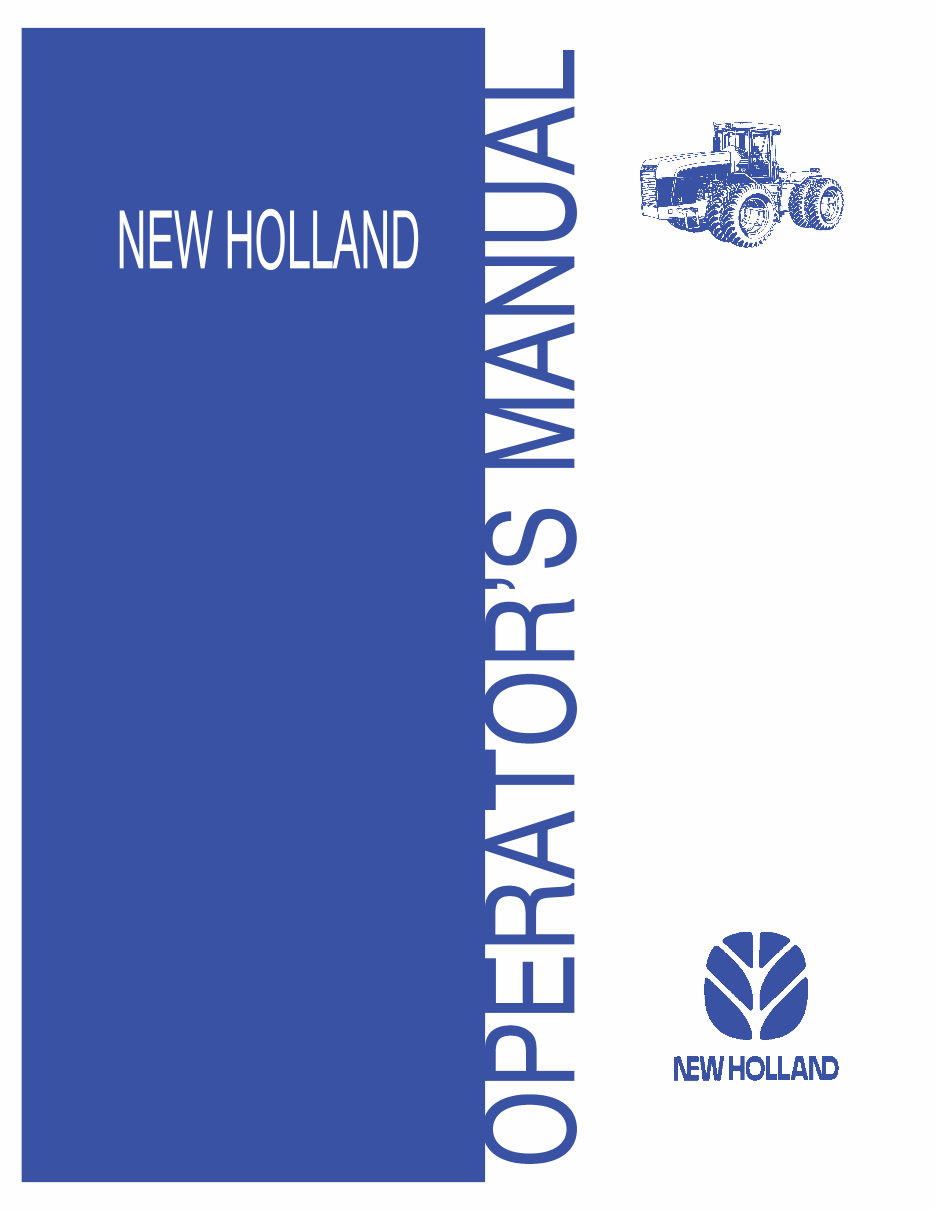 New Holland 9282, 9482, 9682, 9882 Operators Manual preview img 1