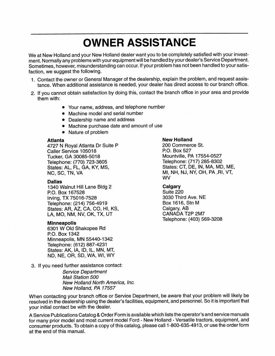New Holland 9282, 9482, 9682, 9882 Operators Manual preview img 8
