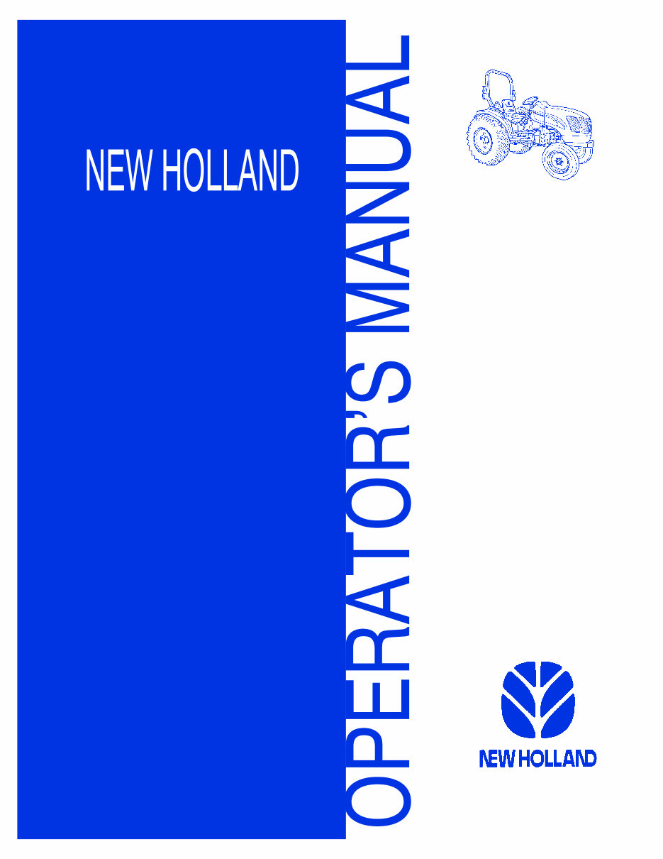New Holland T2310, T2320 Operators Manual preview img 1