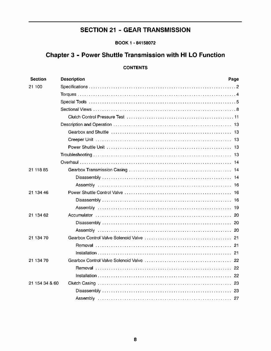 New Holland T4020/T4030/T4040/T4050 Deluxe/Supersteer Tractors Service & Repair Manual preview img 8