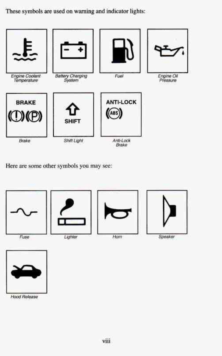 1995 CHEVROLET BLAZER Owners Manual preview img 10