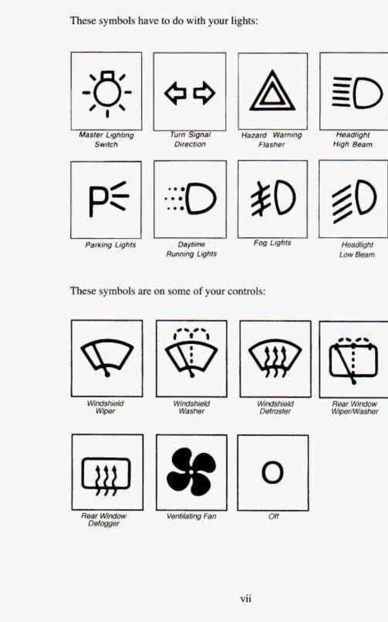 1995 CHEVROLET BLAZER Owners Manual preview img 9