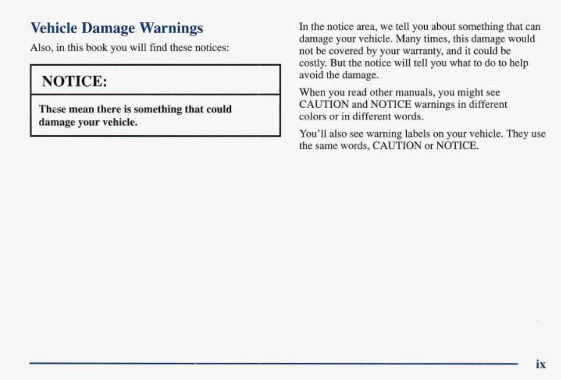 1997 BUICK Riviera Owners Manual preview img 10