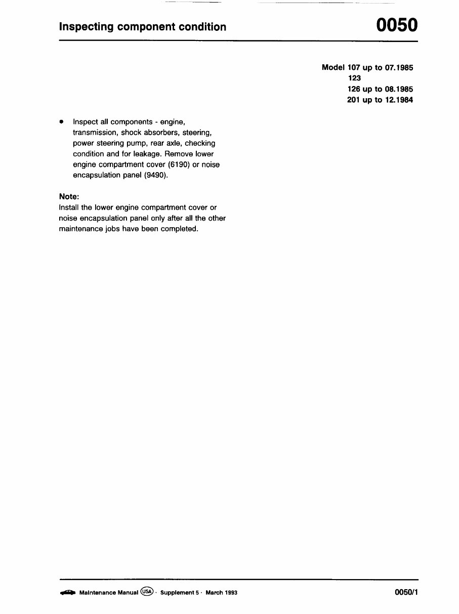 1981-1993 Mercedes-Benz Series 107, 123, 124, 126 Manual preview img 10