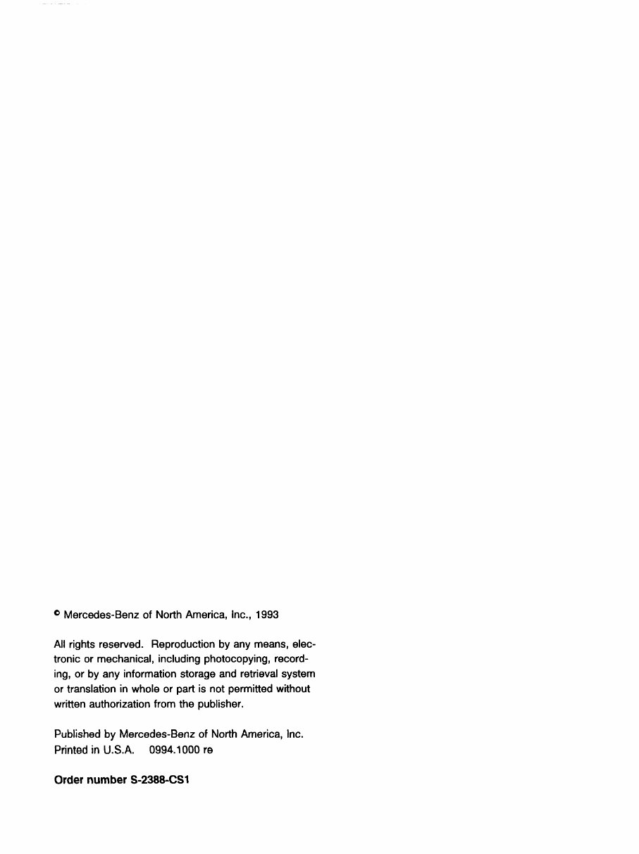 1981-1993 Mercedes-Benz Series 107, 123, 124, 126 Manual preview img 2