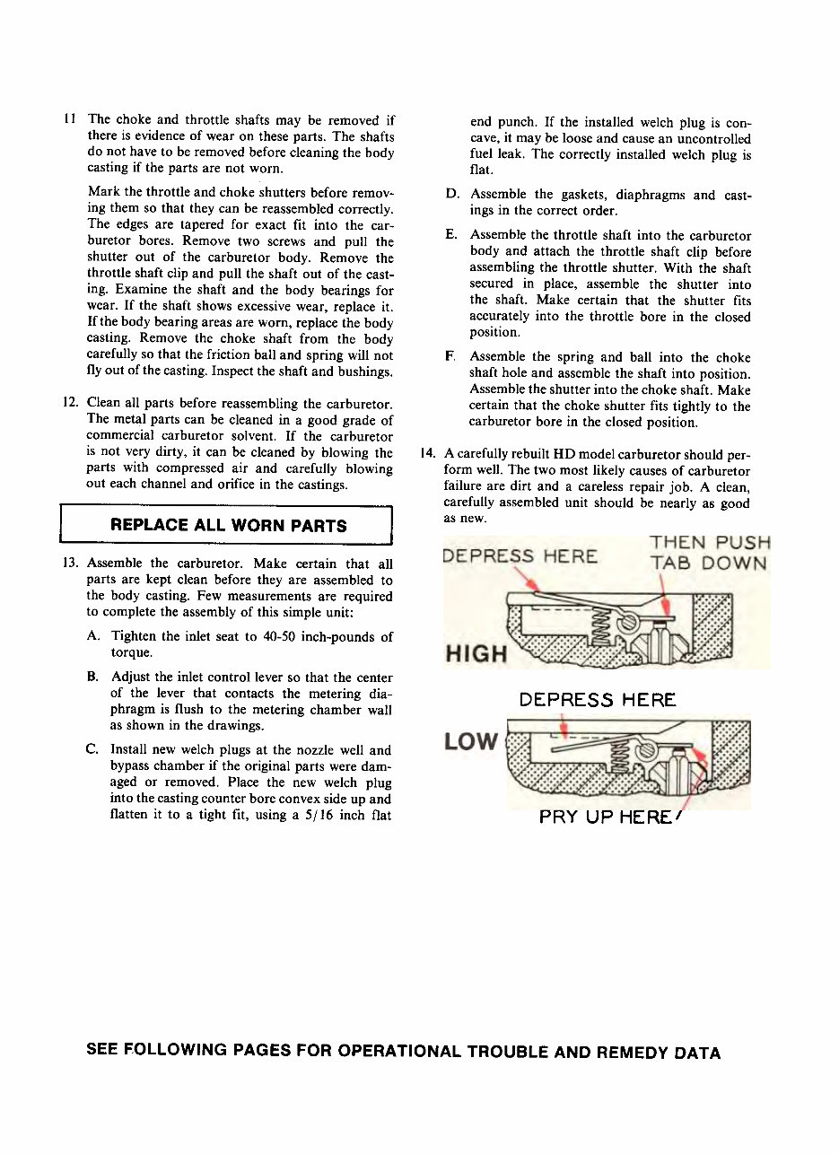 Tillotson HD Series Carburetor Repair Service Manual - preview img 10