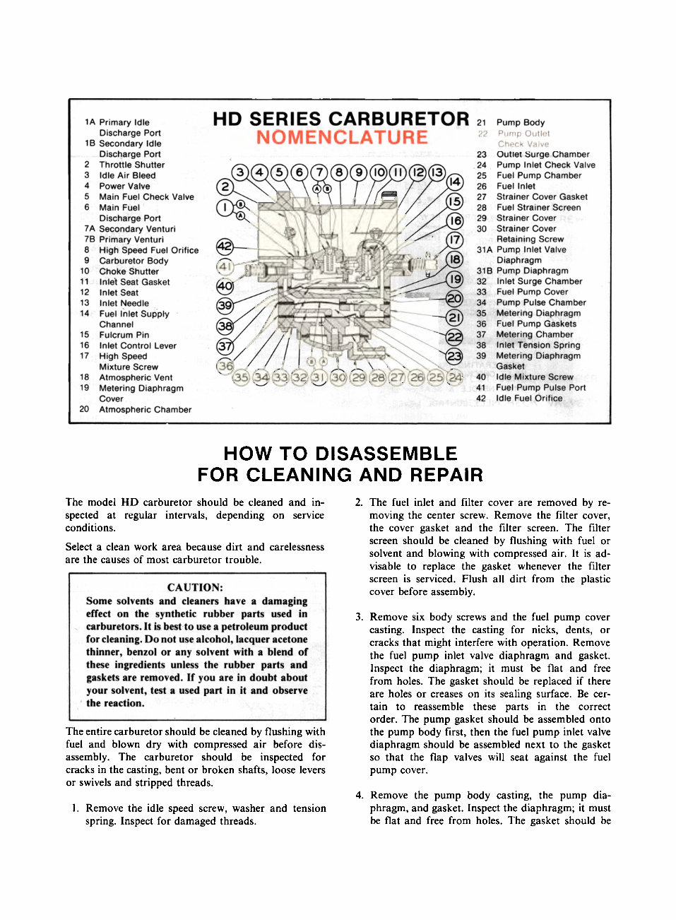 Tillotson HD Series Carburetor Repair Service Manual - preview img 8