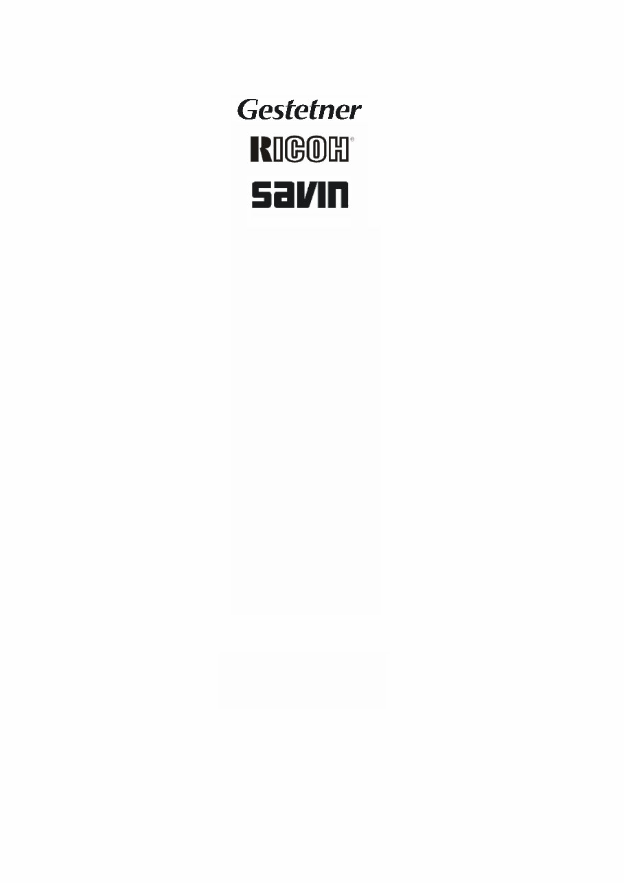 Savin 2535/2545/2535P/2545P Copiers (B003/B004/B006/B007) OEM Service & Repair Manual preview img 3