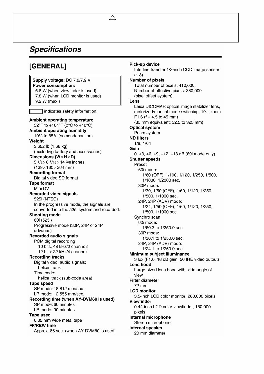 Panasonic AG-DVX100 DVX100P Service Manual & Repair Guide preview img 2
