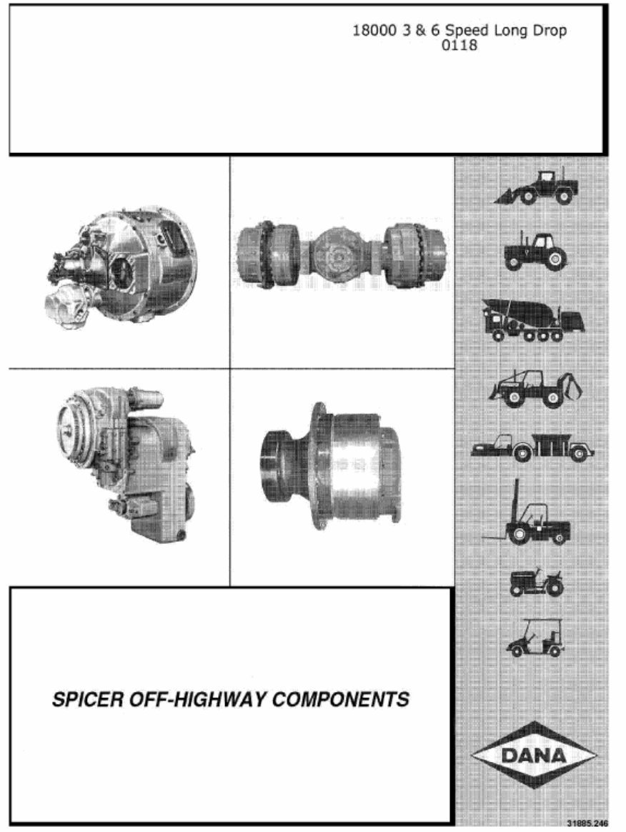 CLARK 18000 3 6 SPEED Service Workshop Manual preview img 1