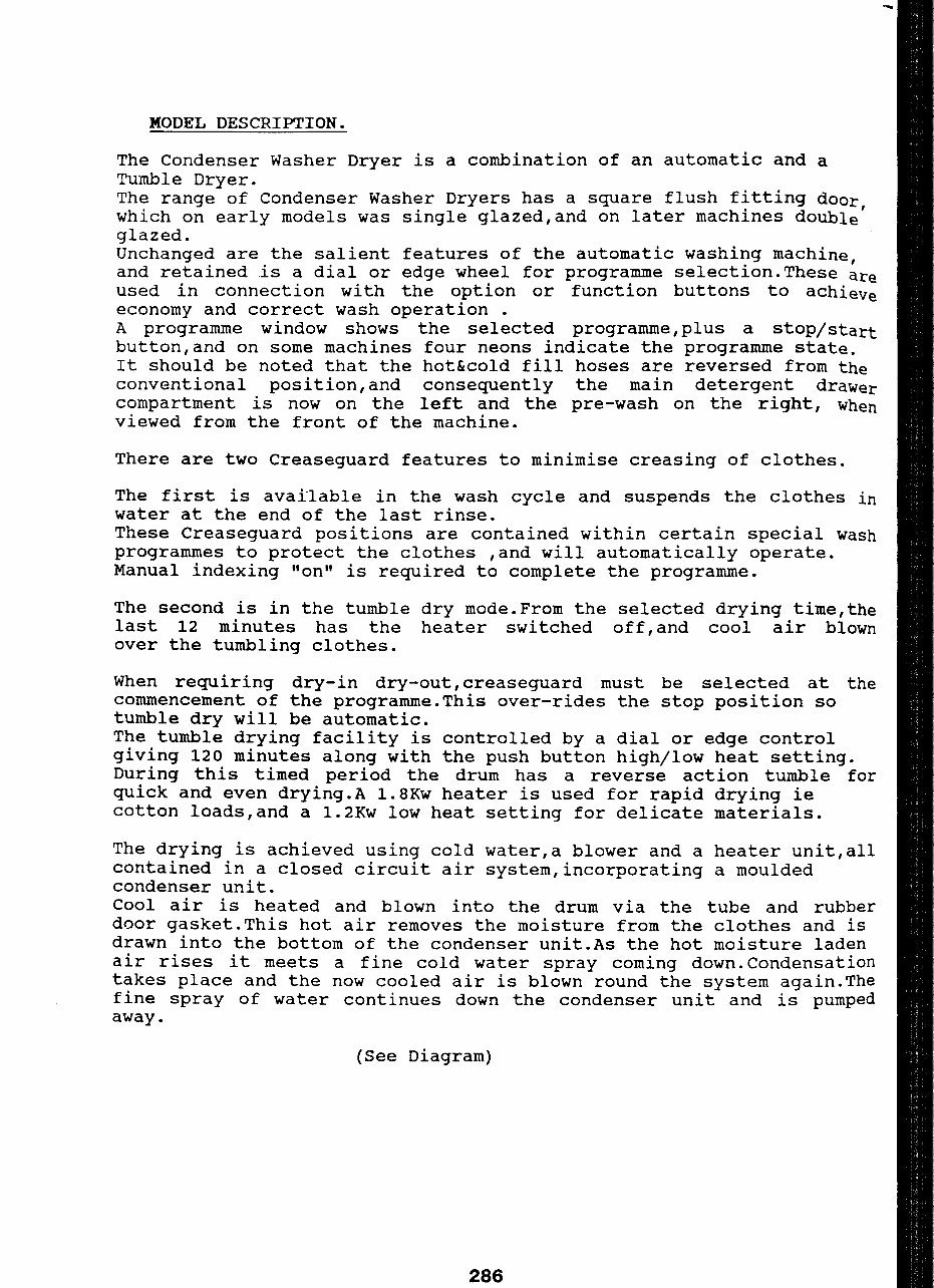 Service Manual HOOVER A8532-8598 CONDENSER WASHER DRYER preview img 2