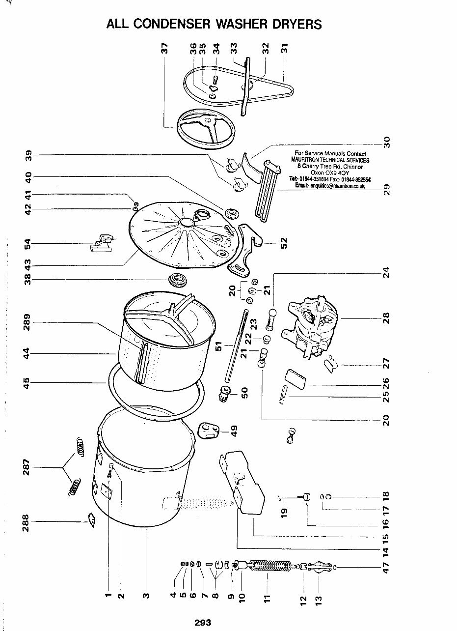 Service Manual HOOVER A8532-8598 CONDENSER WASHER DRYER preview img 9