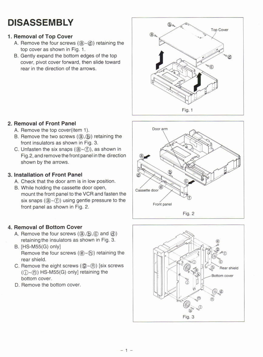 MITSUBISHI HS-M55 B VIDEO CASSETTE RECORDER Repair Manual preview img 3