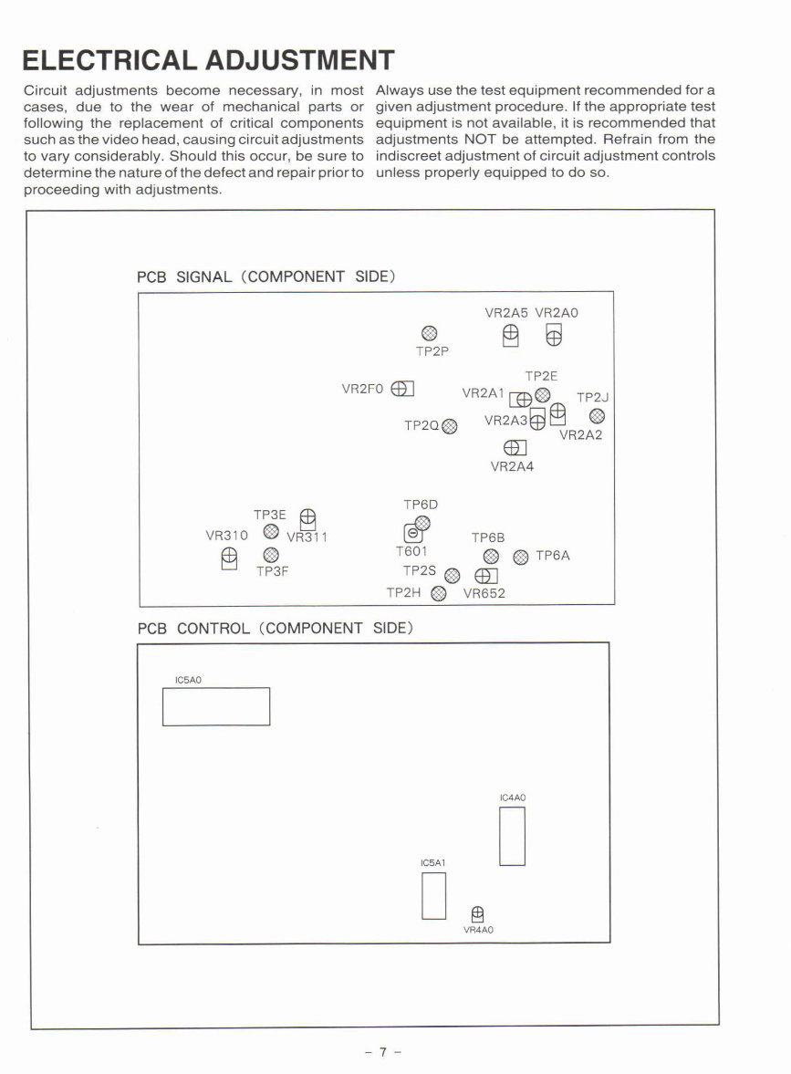 MITSUBISHI HS-M55 B VIDEO CASSETTE RECORDER Repair Manual preview img 9