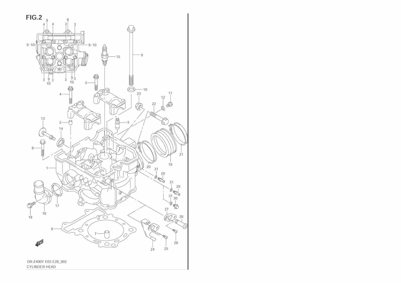 Suzuki DR-Z400E parts manual preview img 5