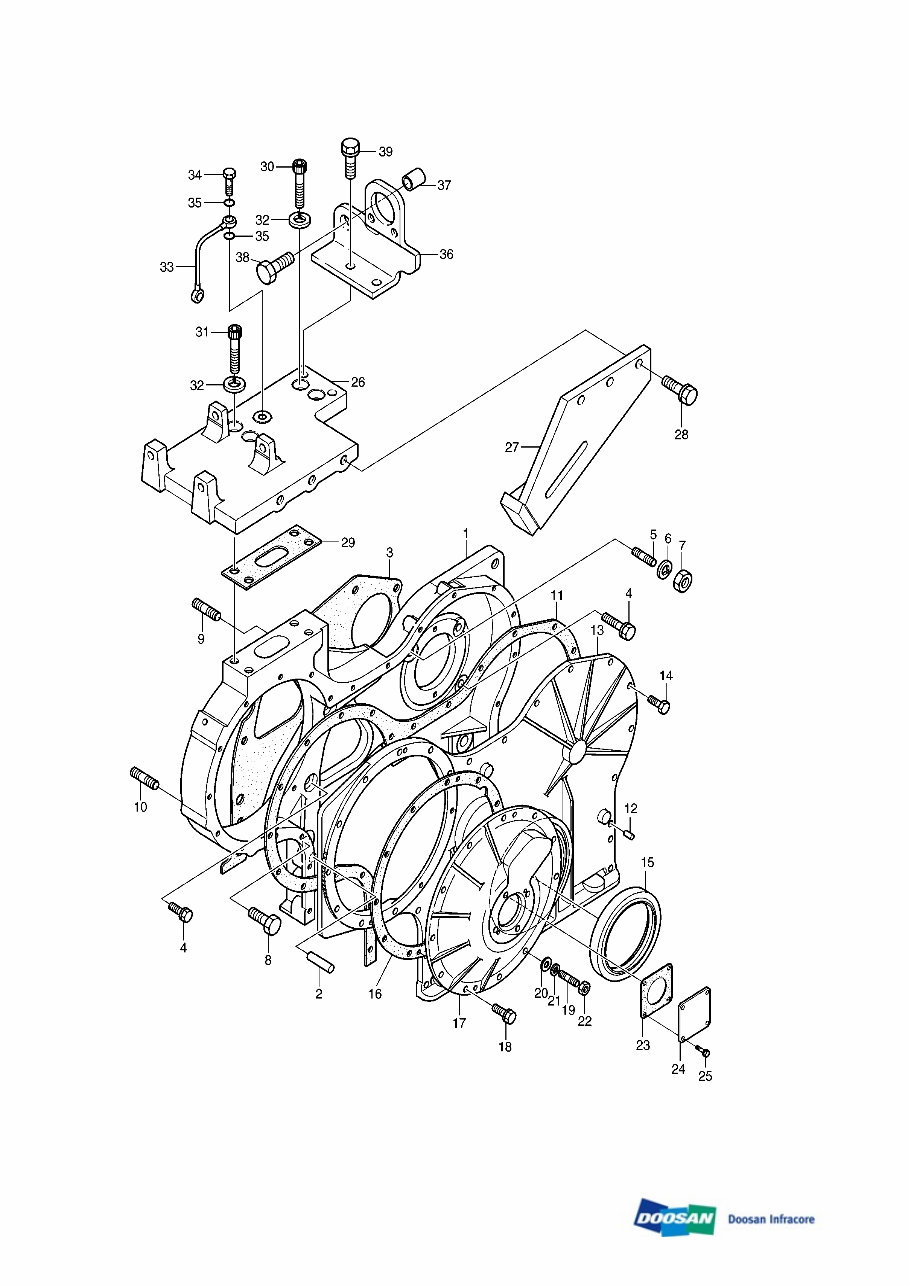 DAEWOO DOOSAN MEGA 300-V 300V Wheel Loader Service Parts Catalogue Manual (S/N 2001-) preview img 4