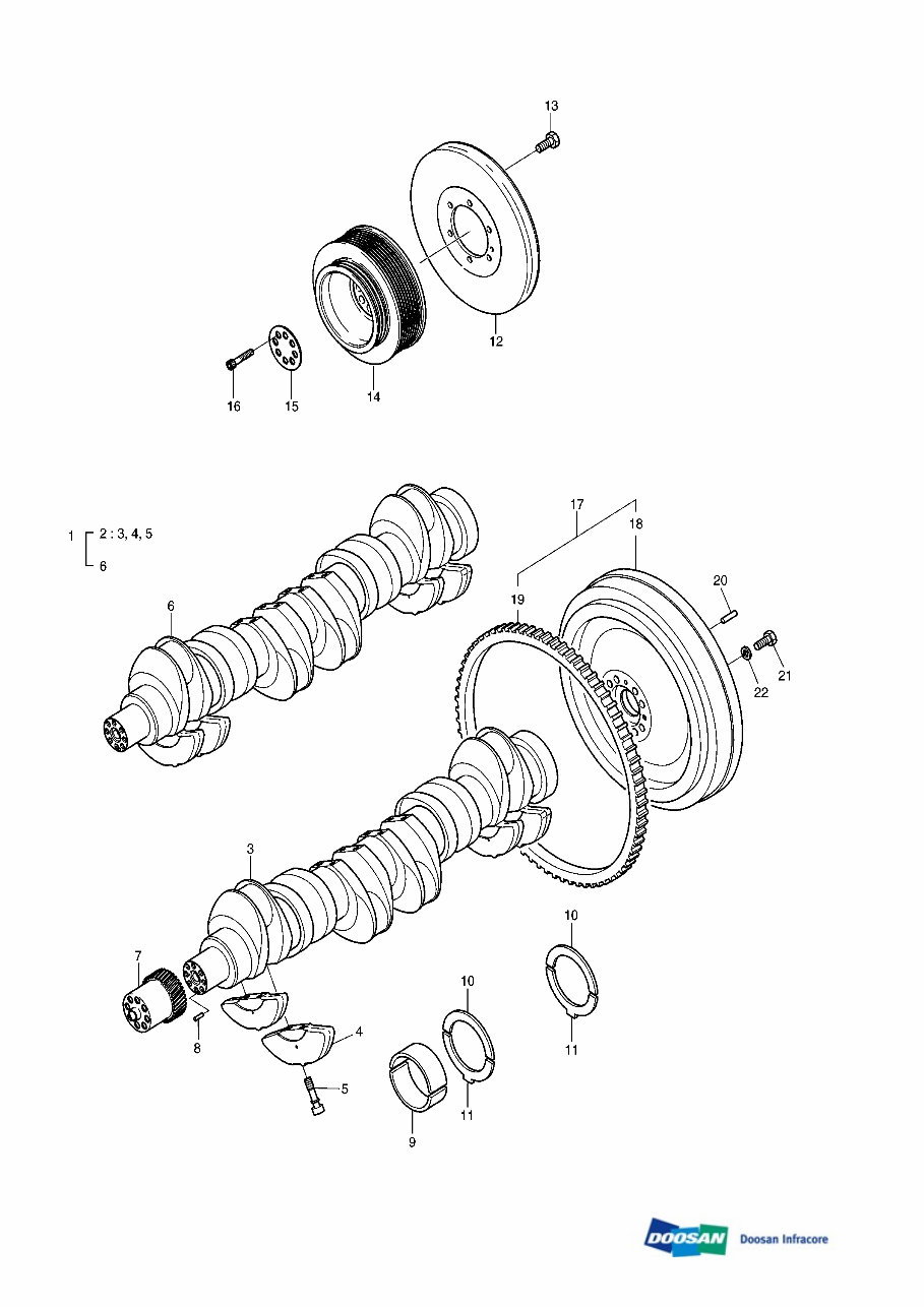 DAEWOO DOOSAN MEGA 300-V 300V Wheel Loader Service Parts Catalogue Manual (S/N 2001-) preview img 9