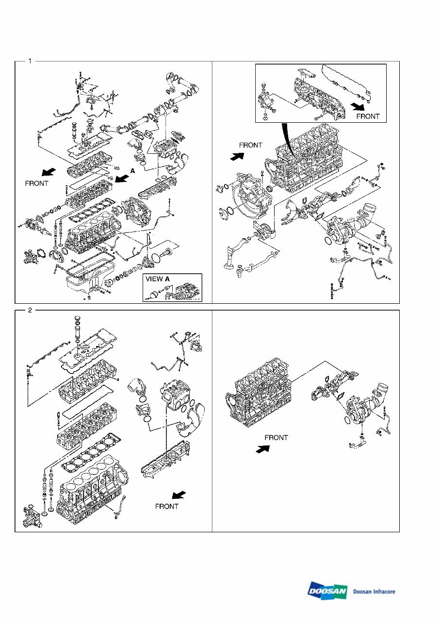 DAEWOO DOOSAN DX420LC-3 Crawler Excavator Service Parts Catalogue Manual preview img 1