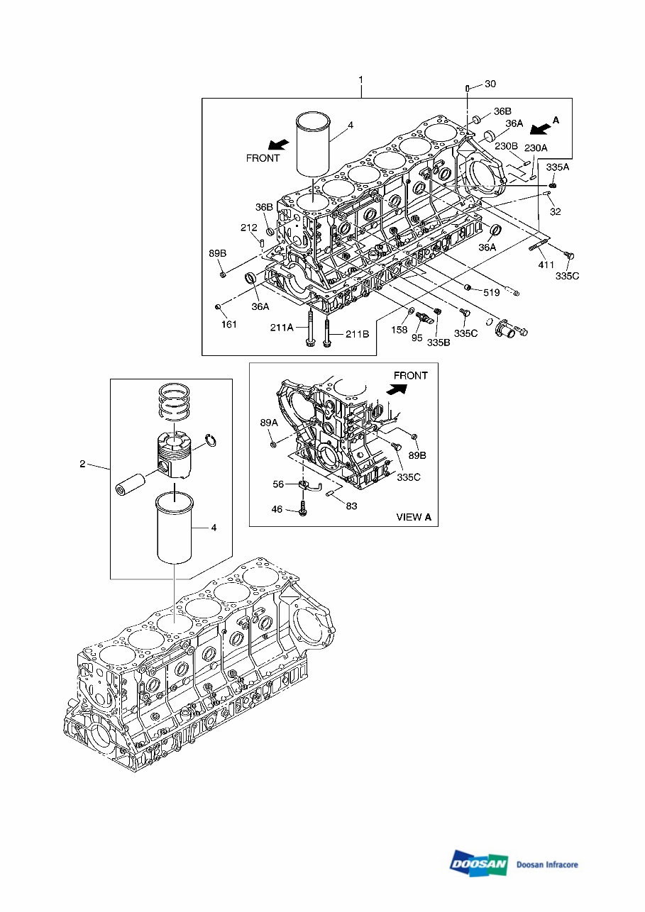 DAEWOO DOOSAN DX420LC-3 Crawler Excavator Service Parts Catalogue Manual preview img 8