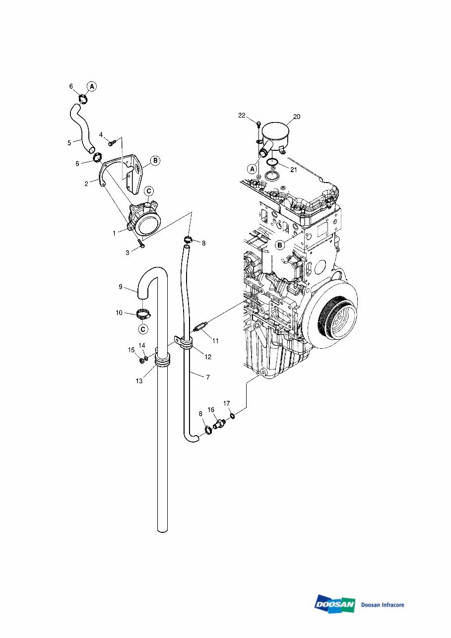 DAEWOO DOOSAN DX225LL FORESTRY MACHINE Service Parts Catalogue Manual preview img 10