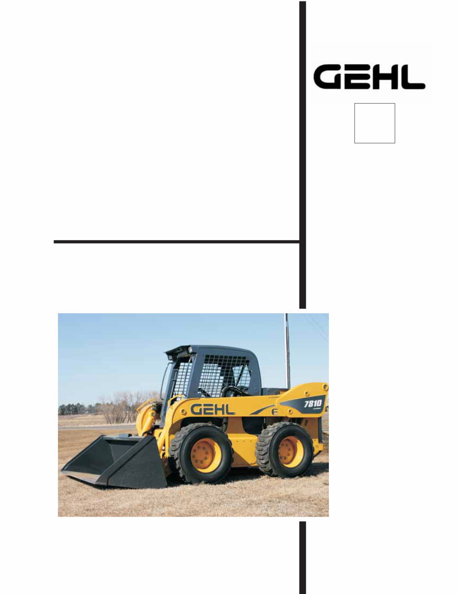 Gehl SL7810E Skid-Steer Loader Parts Manual preview img 1
