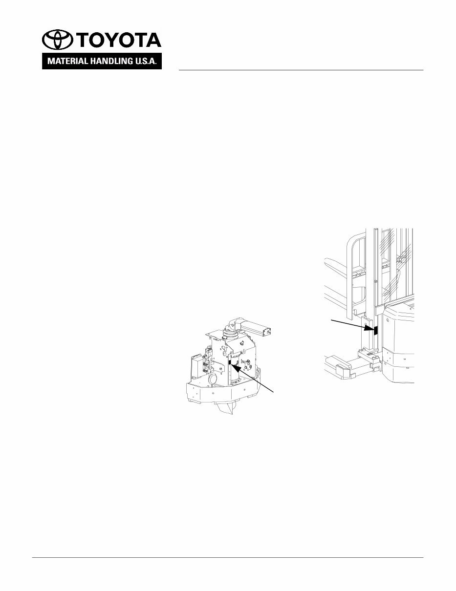 Toyota Electric Walkie Adjustable Straddle Stacker 6BWS10, 6BWS13; SN: 585890 - up Workshop Service Manual preview img 7