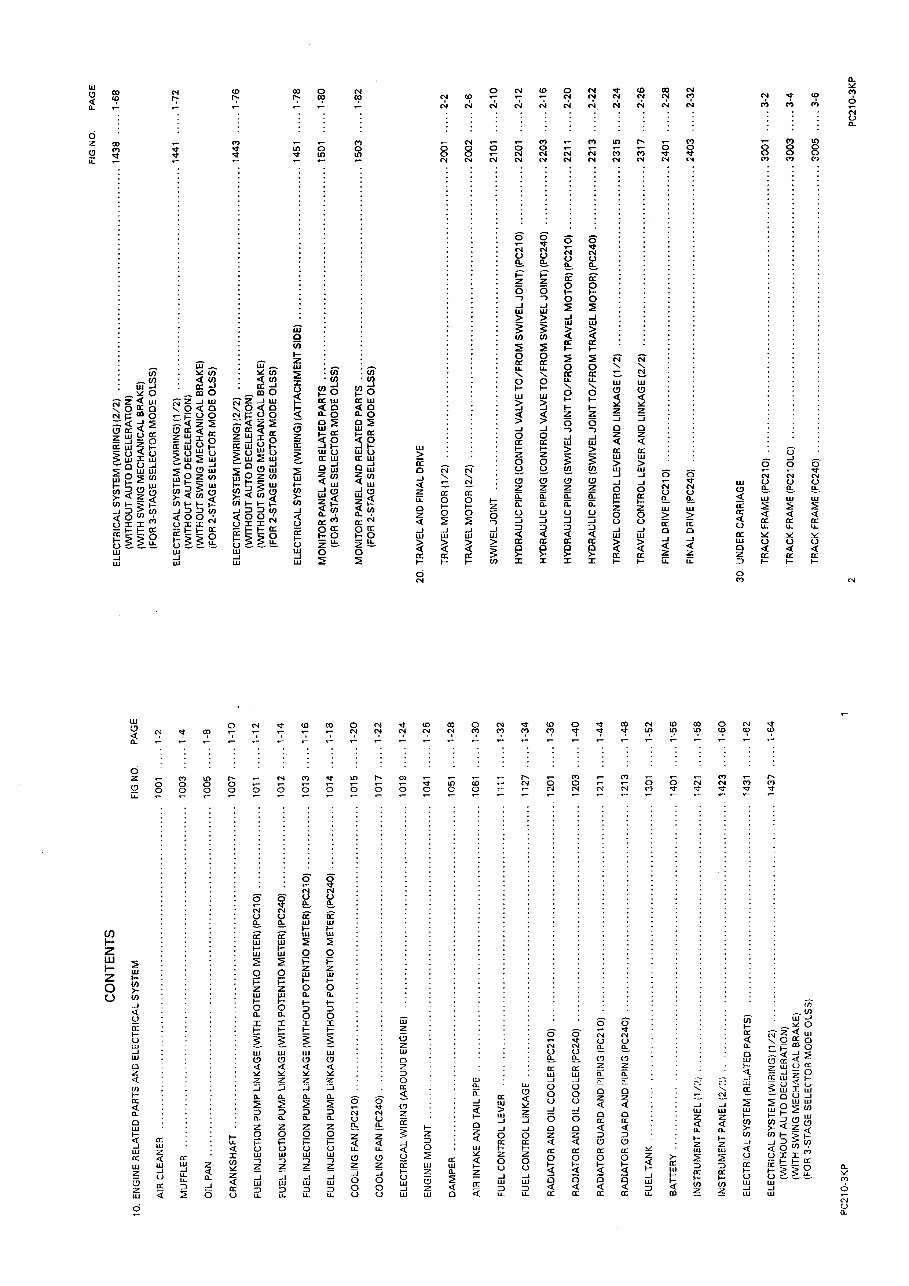 KOMATSU PC210LC-3KP SN K15001 and UP Parts Catalogue Manual preview img 10