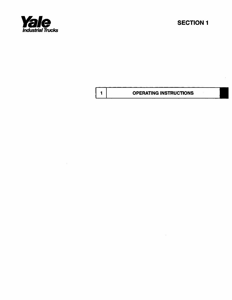 YALE (A815) NR035-040AC / NDR030AC / NR045AC Lift Truck Service Repair Manual preview img 4