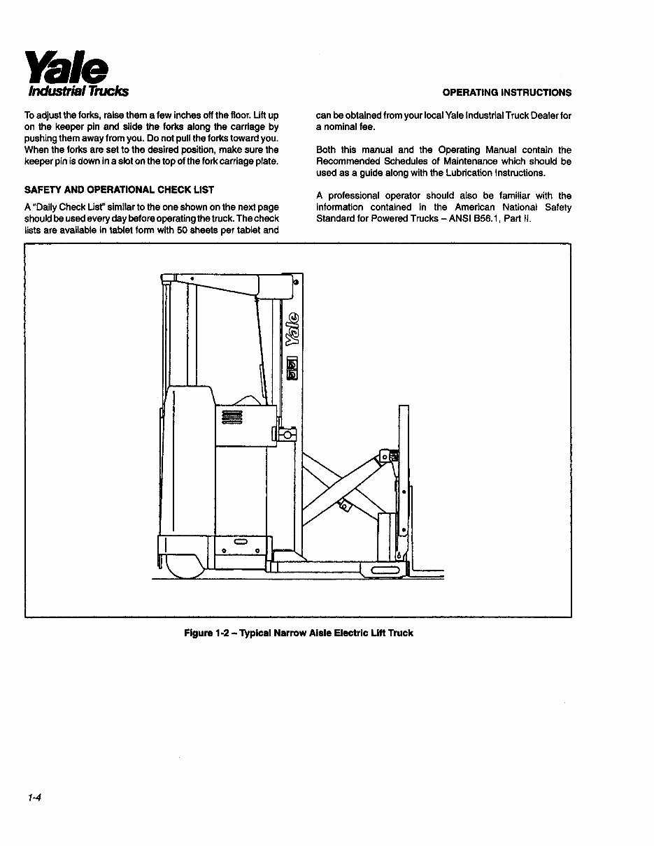 YALE (A815) NR035-040AC / NDR030AC / NR045AC Lift Truck Service Repair Manual preview img 9