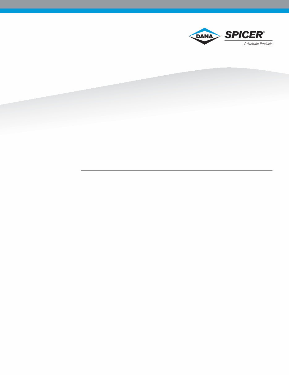 Dana Spicer tandem drive axle service manual preview img 1