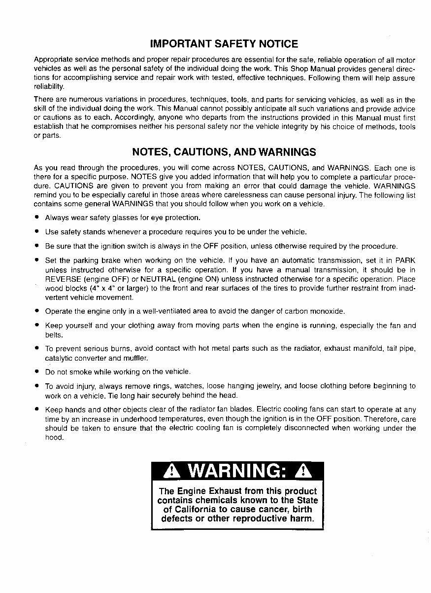 Ford VSG-411 and 413 service manual preview img 2