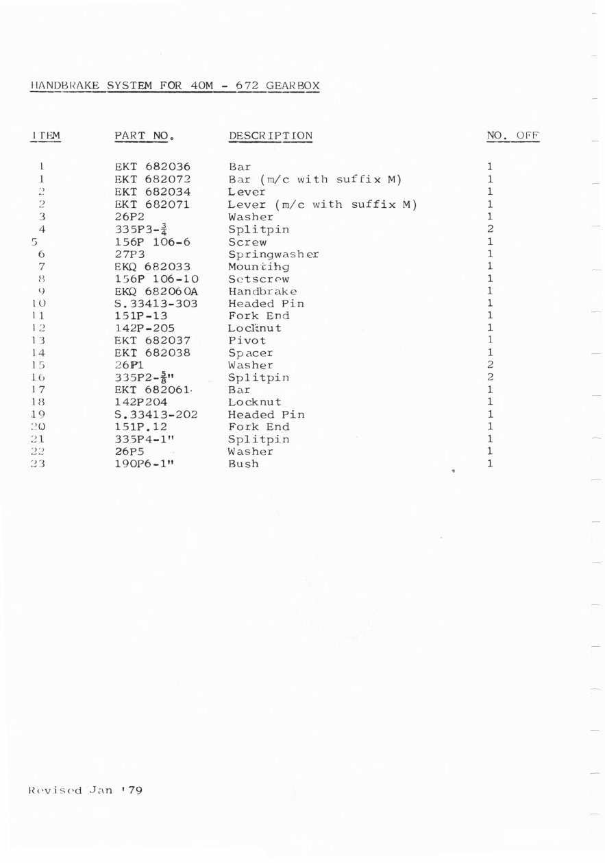 1975-1979 Barford Dumper With 40M - 627 & 627M Gear Box Service ...