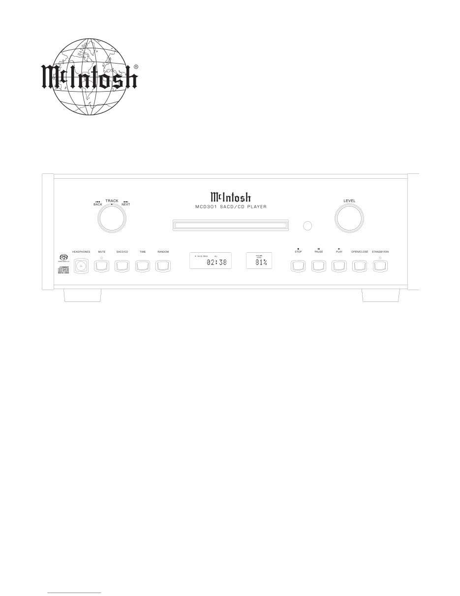 McIntosh MCD-301 , Original Service Manual preview img 1