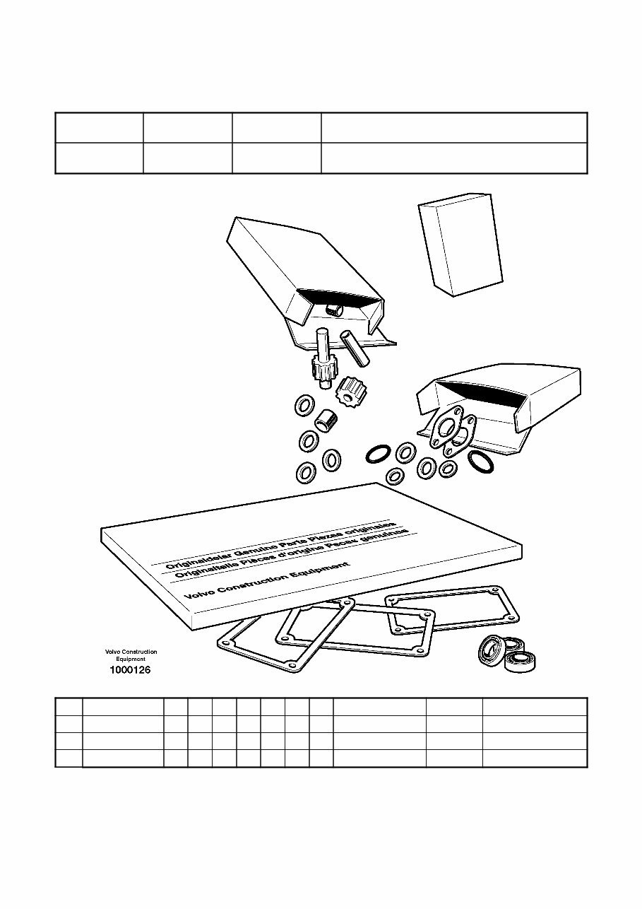 Volvo BL70B Backhoe Loader Service Parts Catalogue Manual INSTANT SN: 2326011 and up preview img 1
