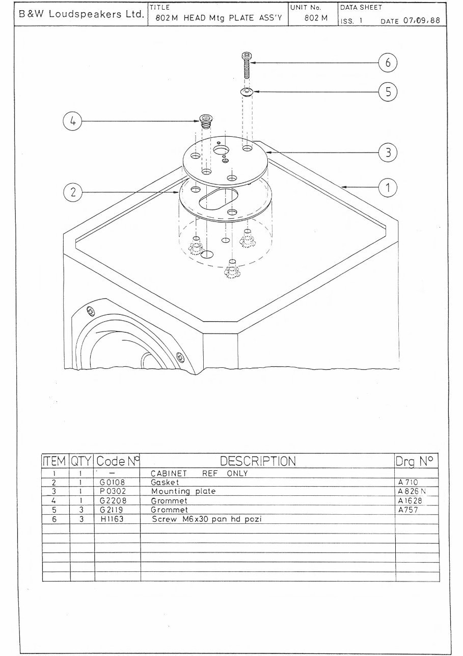 Bowers & Wilkins B&W-802-S2 , Matrix , Service Manual preview img 4
