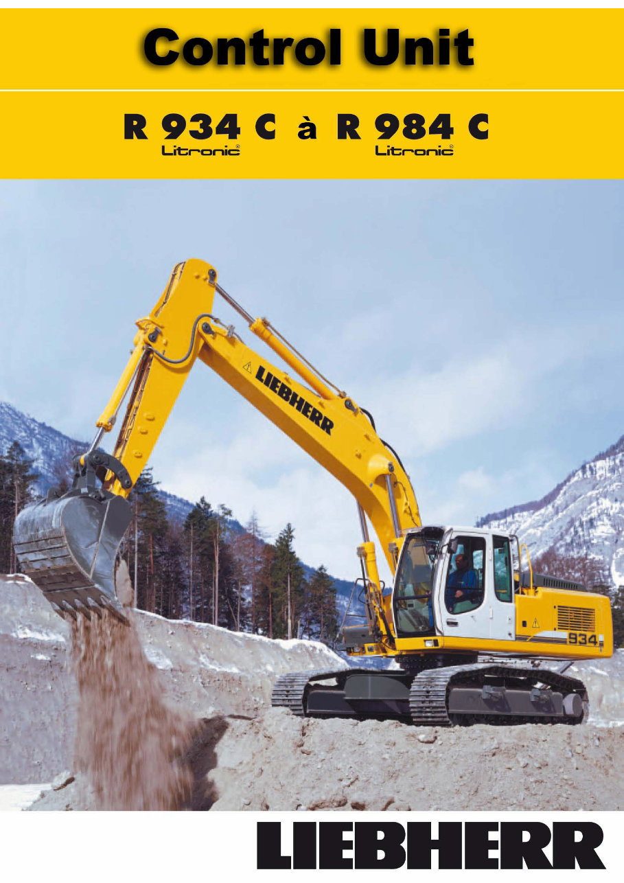 Liebherr R934 R944 R954 R964 R974 R984 Evcavator Training Manual (R934 R944 R954 R964 R974 R984 R934B R944B R954B R964B R974B R9 preview img 2